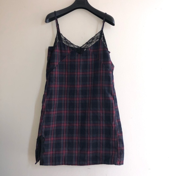 🔮 Plaid Lolita Slip Dress 🔮 - Picture 2 of 4